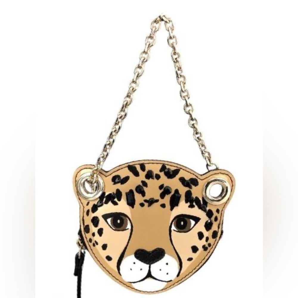 Kate Spade New York Run Wild Leopard and Roses Novelty Coin Purse